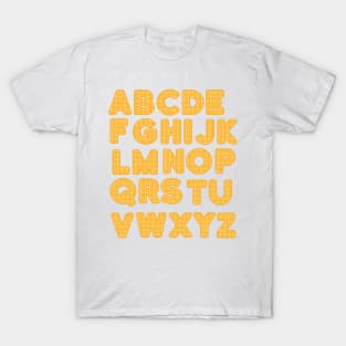 wafflebet (waffle alphabet T-Shirt